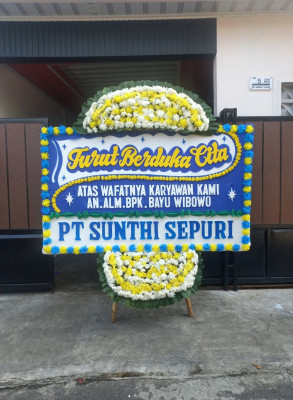 Papan Bunga Duka di Cilacap Tengah